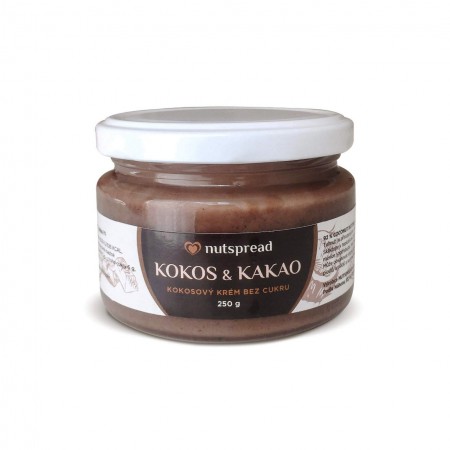 100% kokosové máslo Nutspread s kakaem 250 g